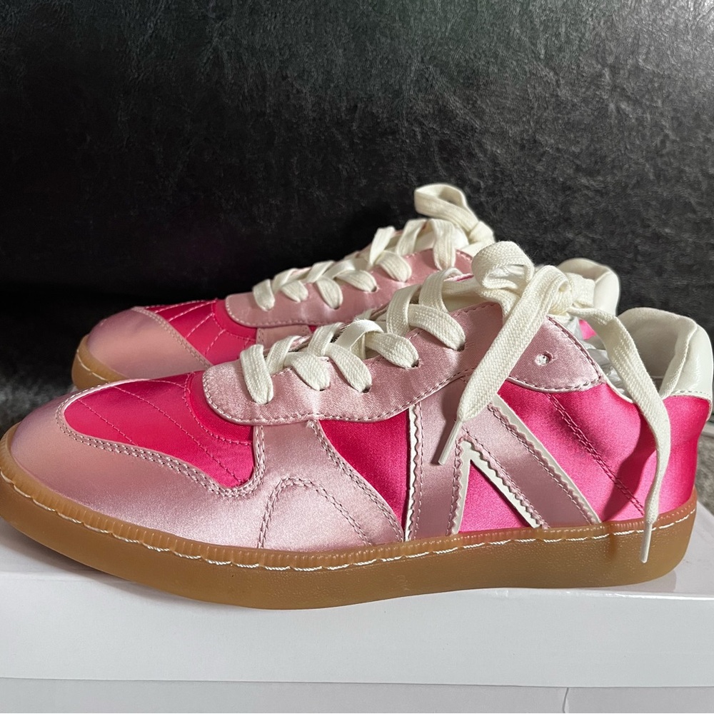 Pink and White Women's Pink Lily Sneakers-Brand New 7.5 - Picture 4 of 7